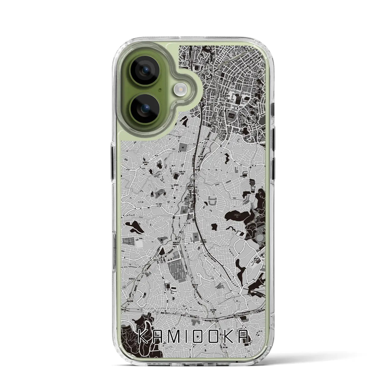 【上大岡（神奈川県）】地図柄iPhoneケース（MagSafeタイプ）