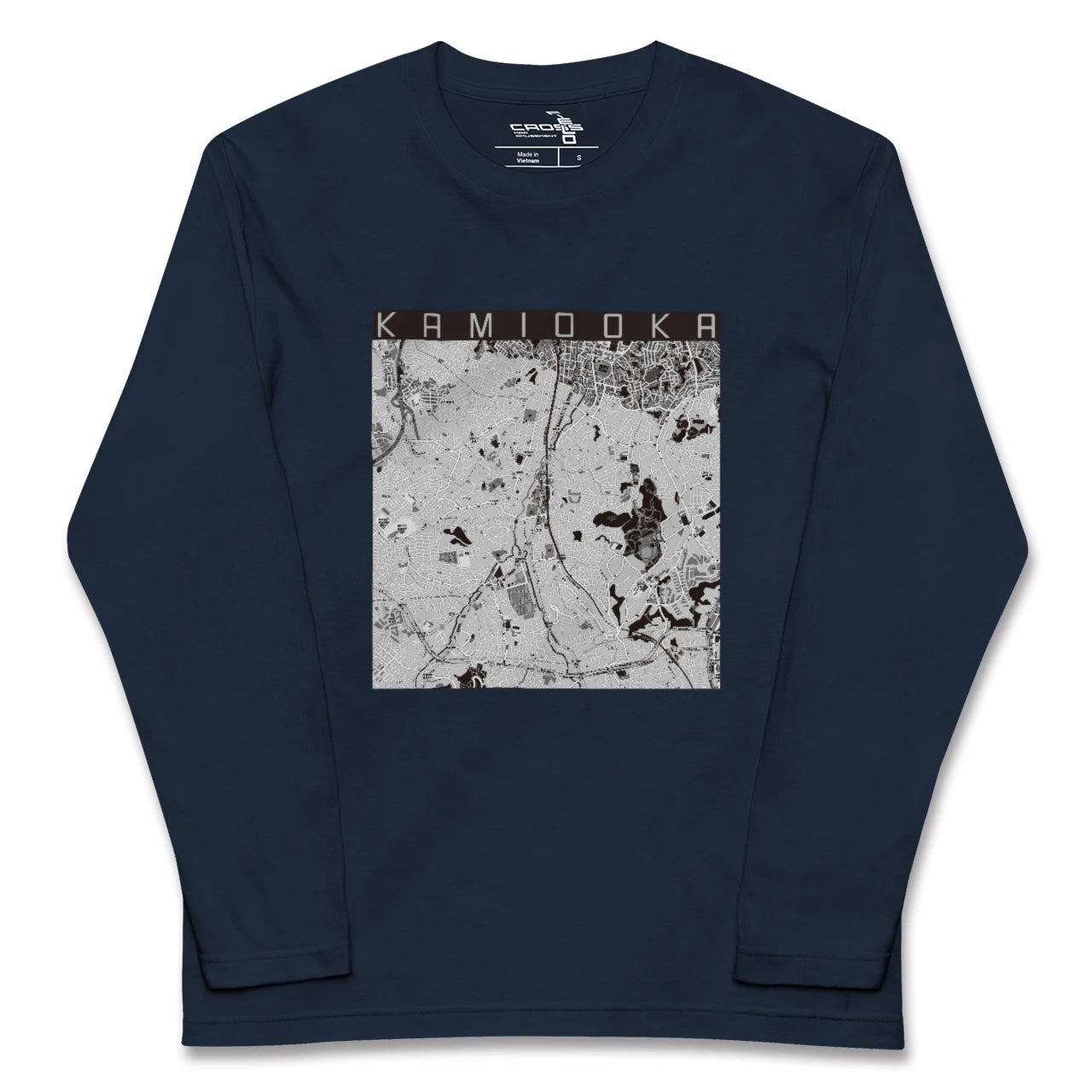 【上大岡（神奈川県）】地図柄ロングスリーブTシャツ