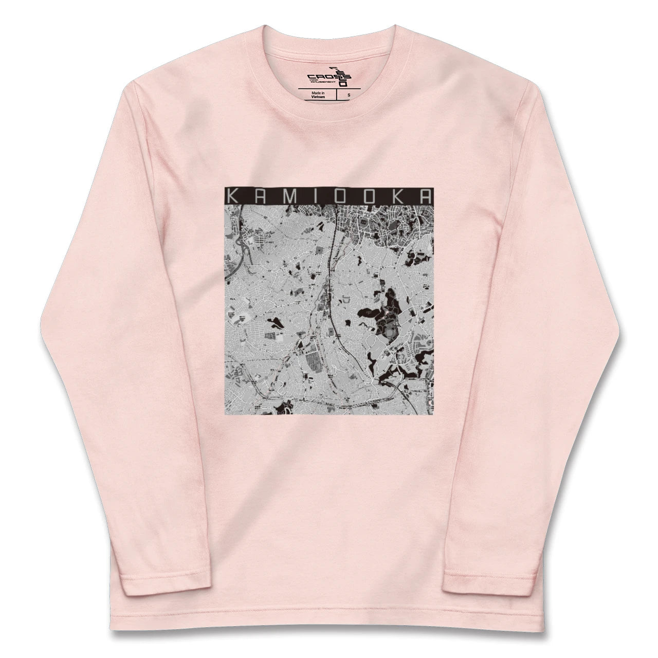 【上大岡（神奈川県）】地図柄ロングスリーブTシャツ