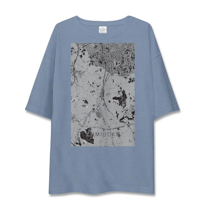 【上大岡（神奈川県）】地図柄ビッグシルエットTシャツ