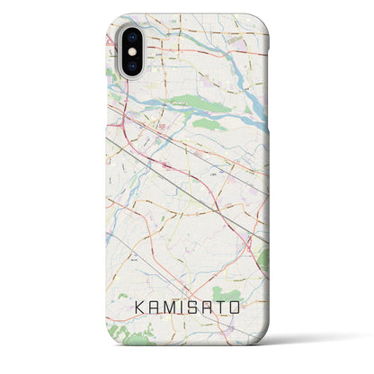 【上里（埼玉県）】地図柄iPhoneケース（バックカバータイプ）