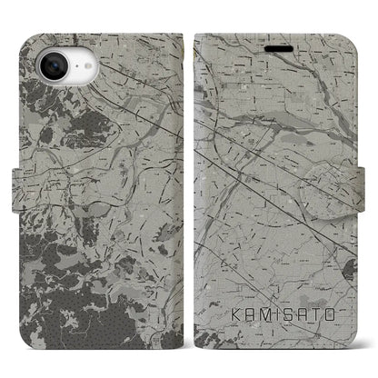 【上里（埼玉県）】地図柄iPhoneケース（手帳タイプ）