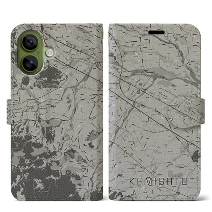 【上里（埼玉県）】地図柄iPhoneケース（手帳タイプ）