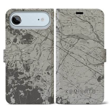 【上里（埼玉県）】地図柄iPhoneケース（手帳タイプ）