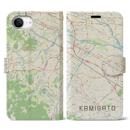 【上里（埼玉県）】地図柄iPhoneケース（手帳タイプ）