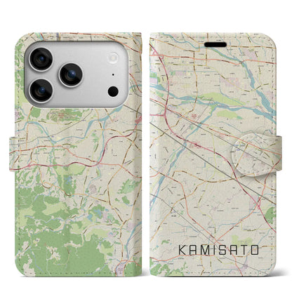 【上里（埼玉県）】地図柄iPhoneケース（手帳タイプ）