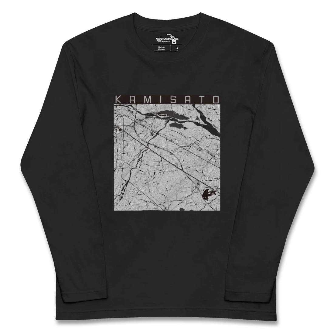 【上里(埼玉県)】地図柄ロングスリーブTシャツ