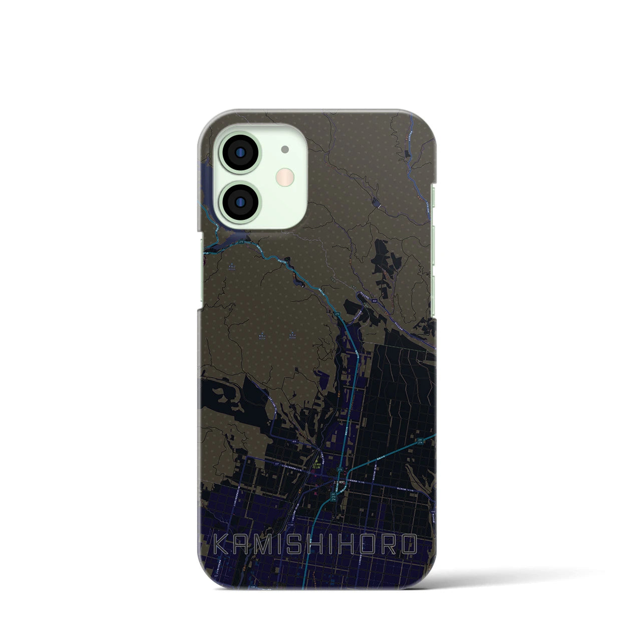 【上士幌（北海道）】地図柄iPhoneケース（バックカバータイプ）