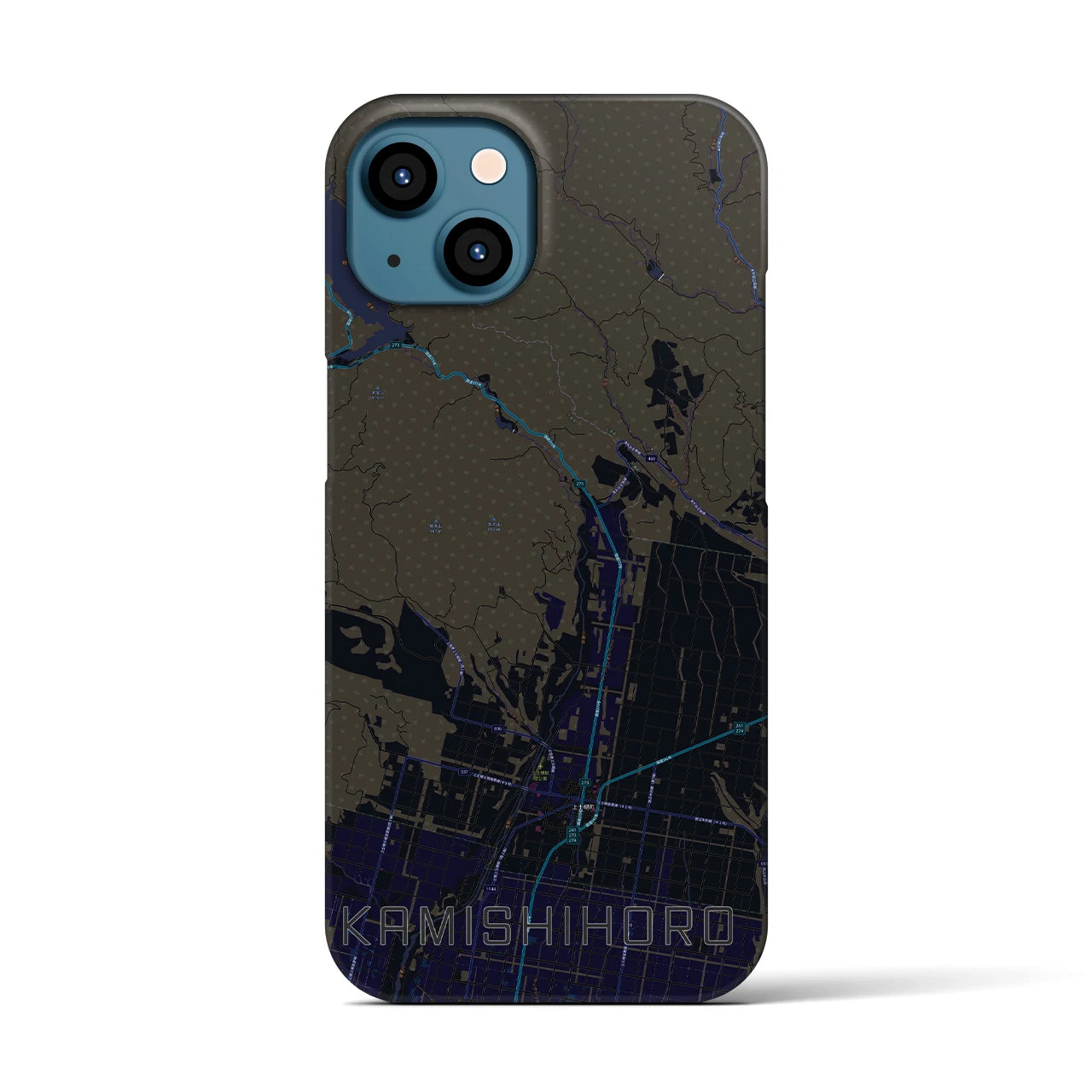 【上士幌（北海道）】地図柄iPhoneケース（バックカバータイプ）