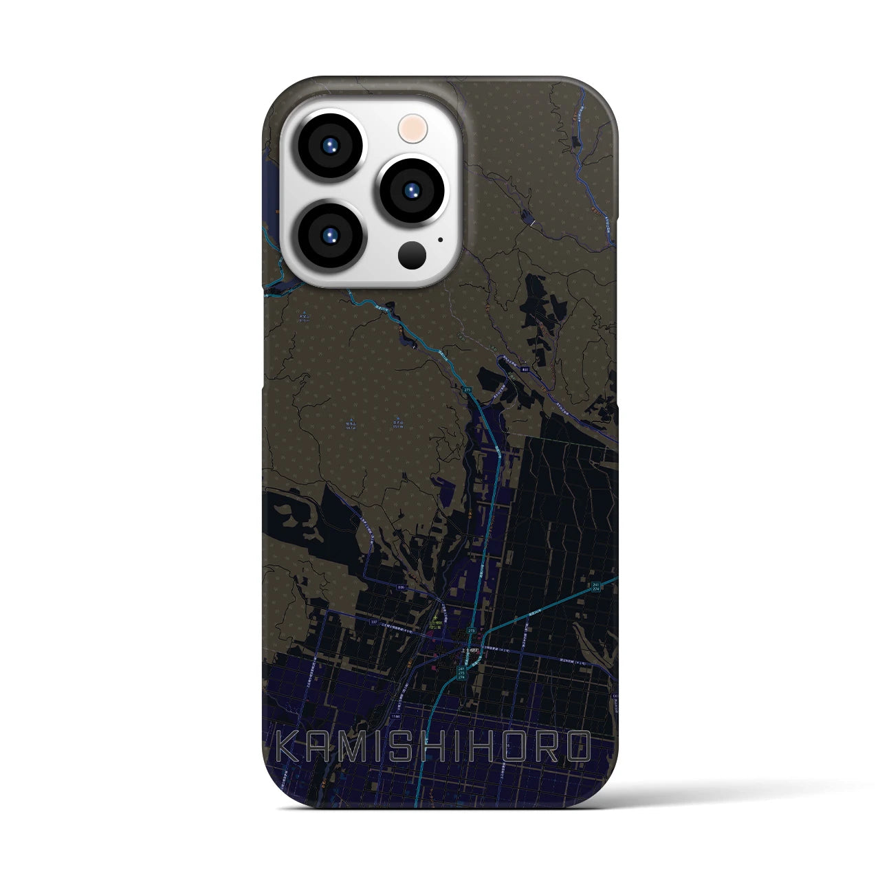 【上士幌（北海道）】地図柄iPhoneケース（バックカバータイプ）