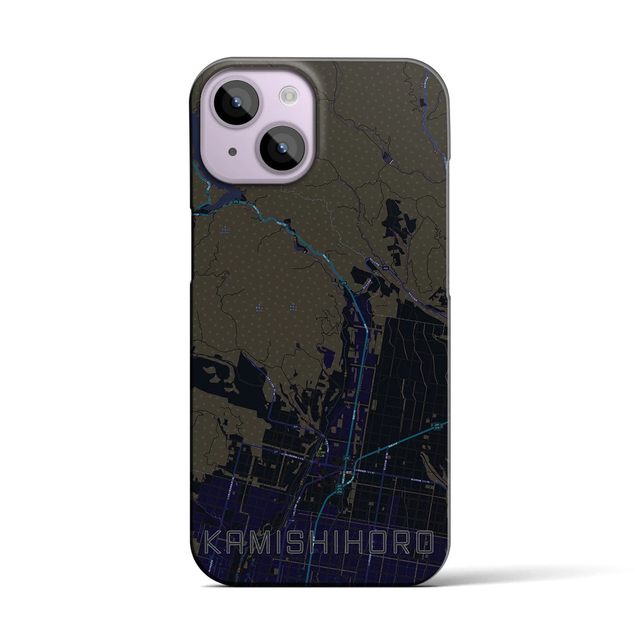 【上士幌（北海道）】地図柄iPhoneケース（バックカバータイプ）