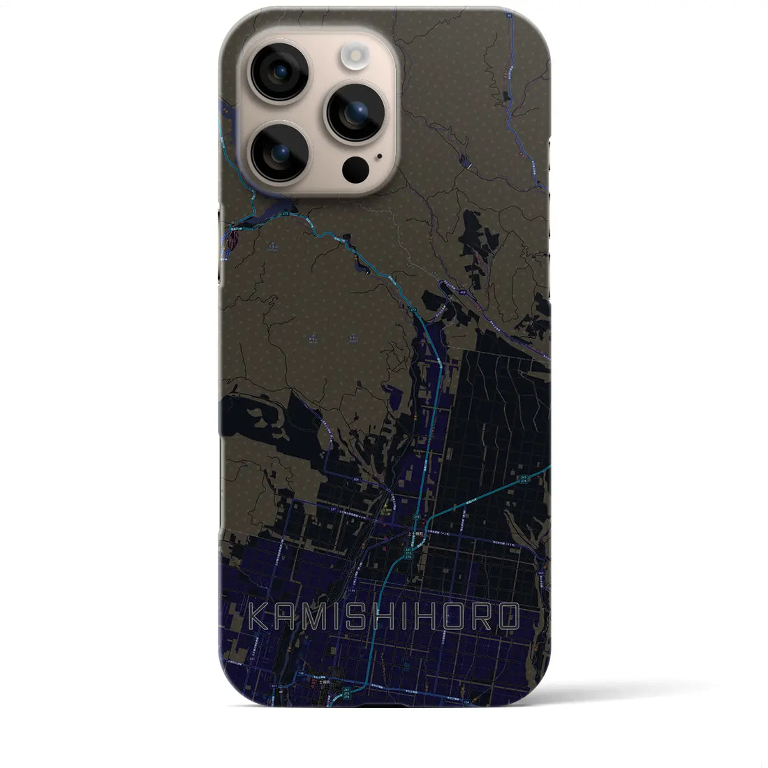 【上士幌(北海道)】地図柄iPhoneケース(バックカバータイプ)
