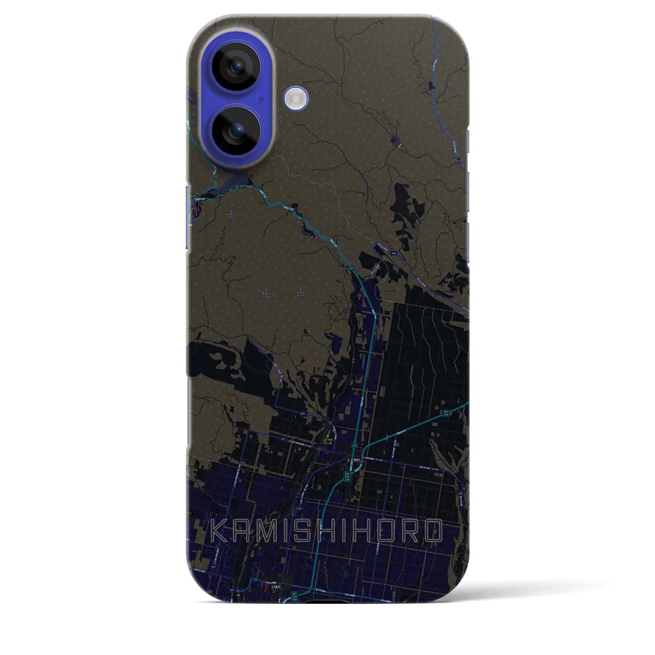 【上士幌（北海道）】地図柄iPhoneケース（バックカバータイプ）
