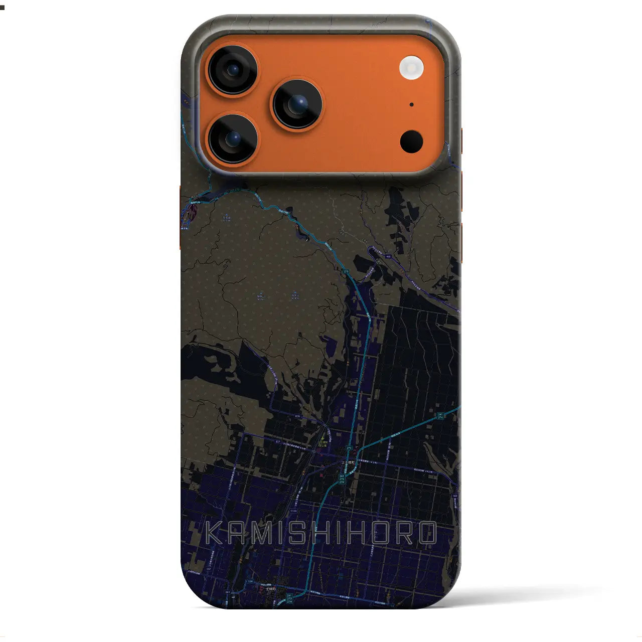 【上士幌（北海道）】地図柄iPhoneケース（バックカバータイプ）