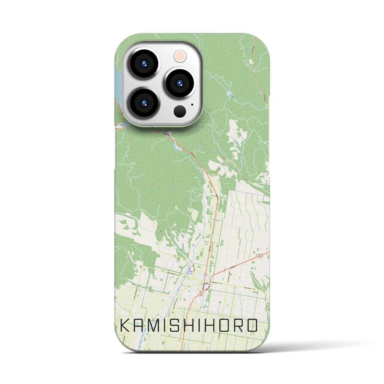 【上士幌（北海道）】地図柄iPhoneケース（バックカバータイプ）