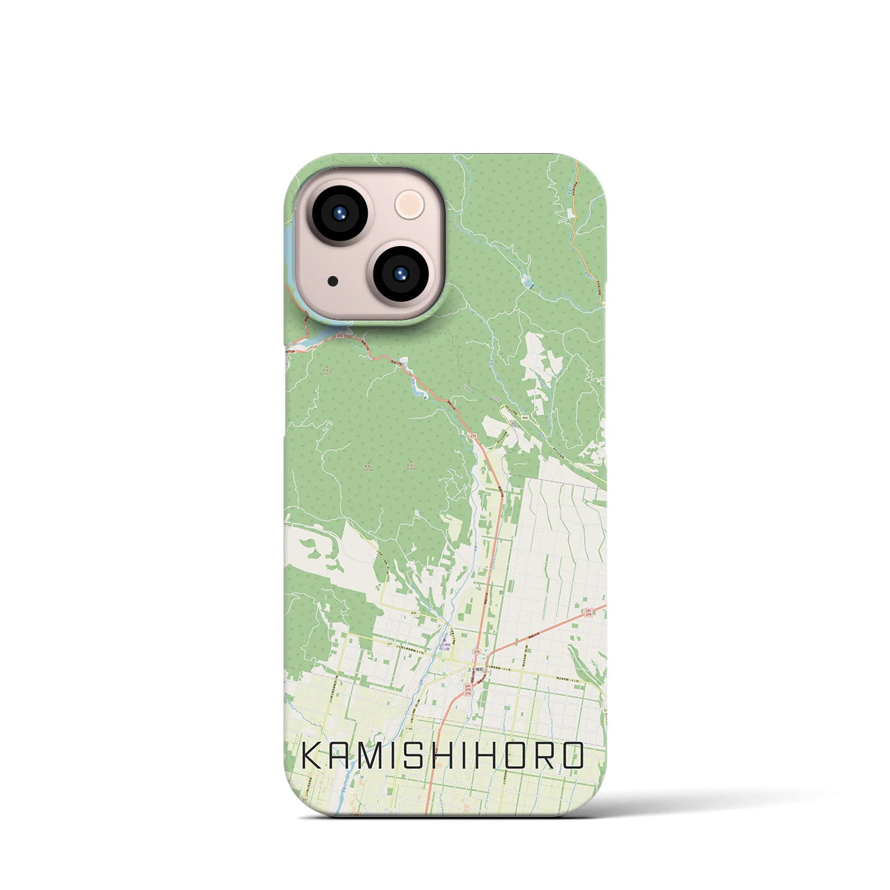 【上士幌（北海道）】地図柄iPhoneケース（バックカバータイプ）