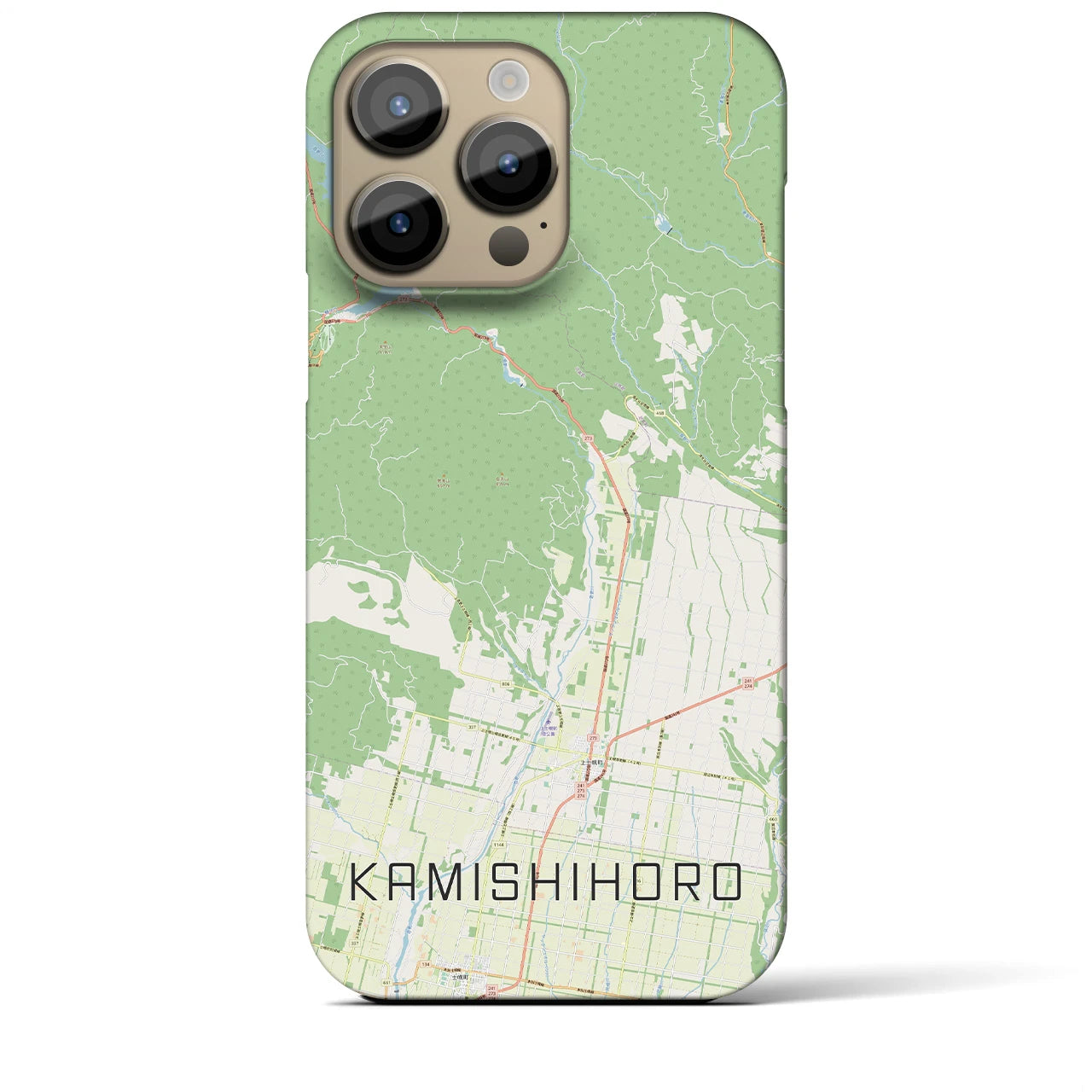【上士幌（北海道）】地図柄iPhoneケース（バックカバータイプ）