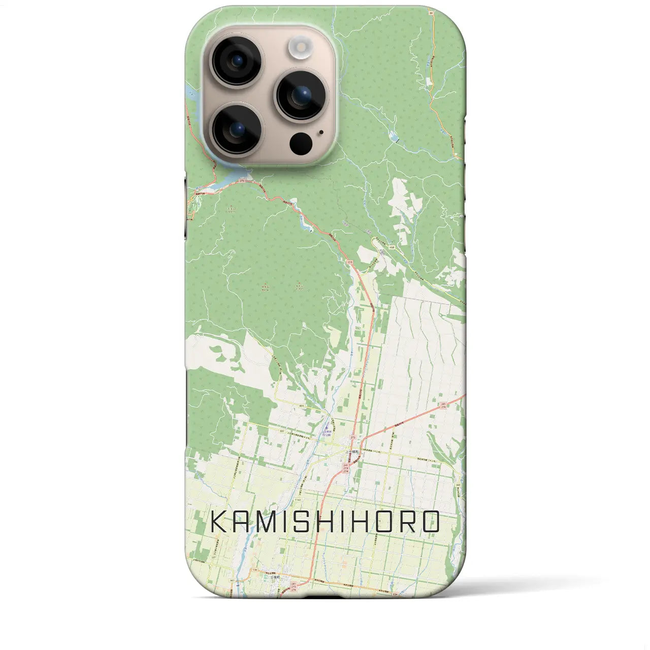 【上士幌（北海道）】地図柄iPhoneケース（バックカバータイプ）