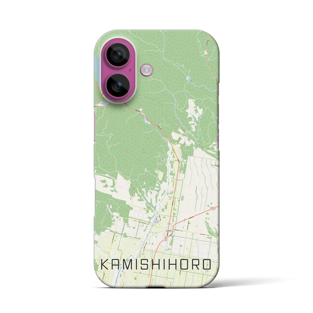 【上士幌（北海道）】地図柄iPhoneケース（バックカバータイプ）
