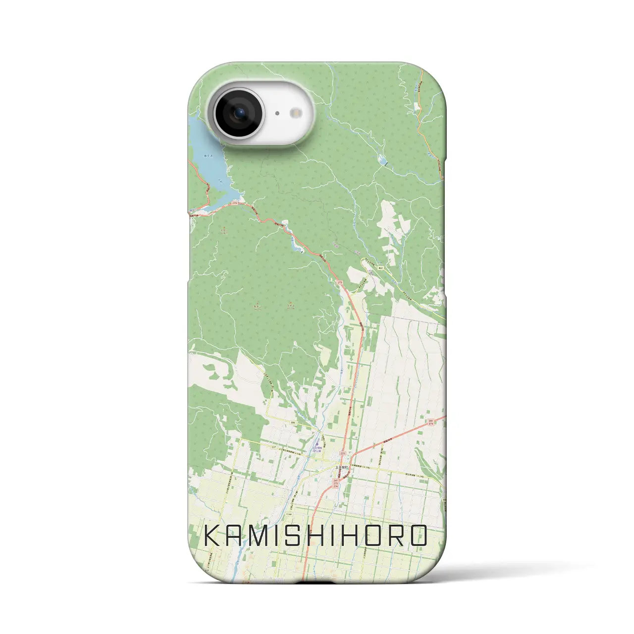 【上士幌（北海道）】地図柄iPhoneケース（バックカバータイプ）