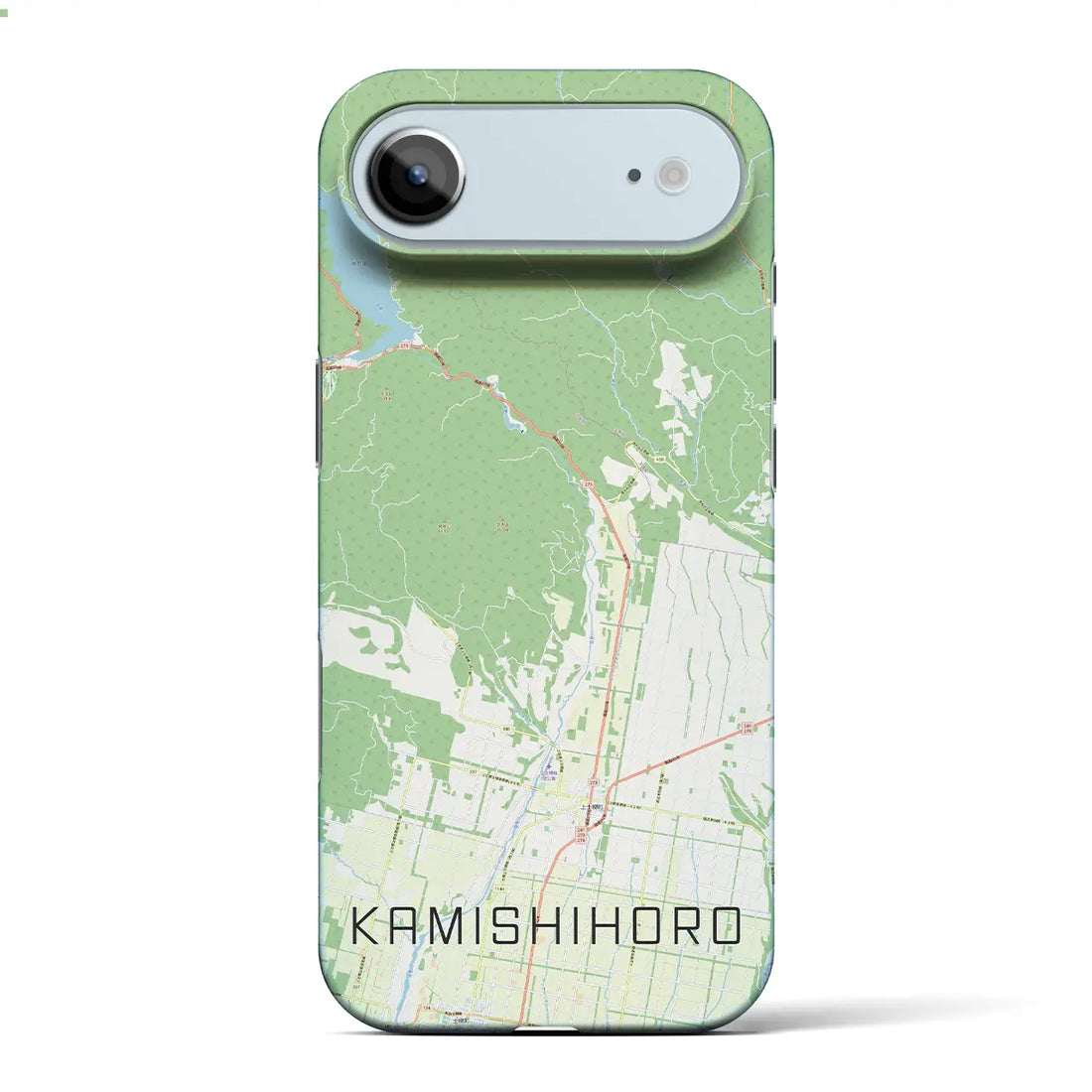 【上士幌（北海道）】地図柄iPhoneケース（バックカバータイプ）ナチュラル・iPhone 17 Pro Max 用