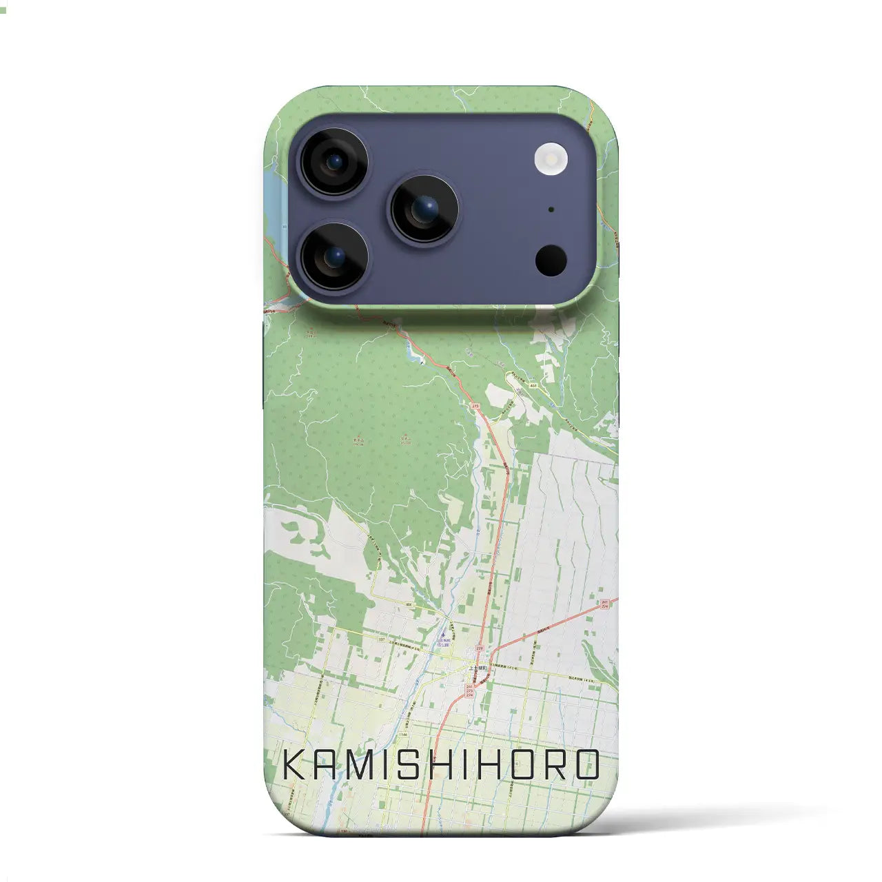 【上士幌（北海道）】地図柄iPhoneケース（バックカバータイプ）