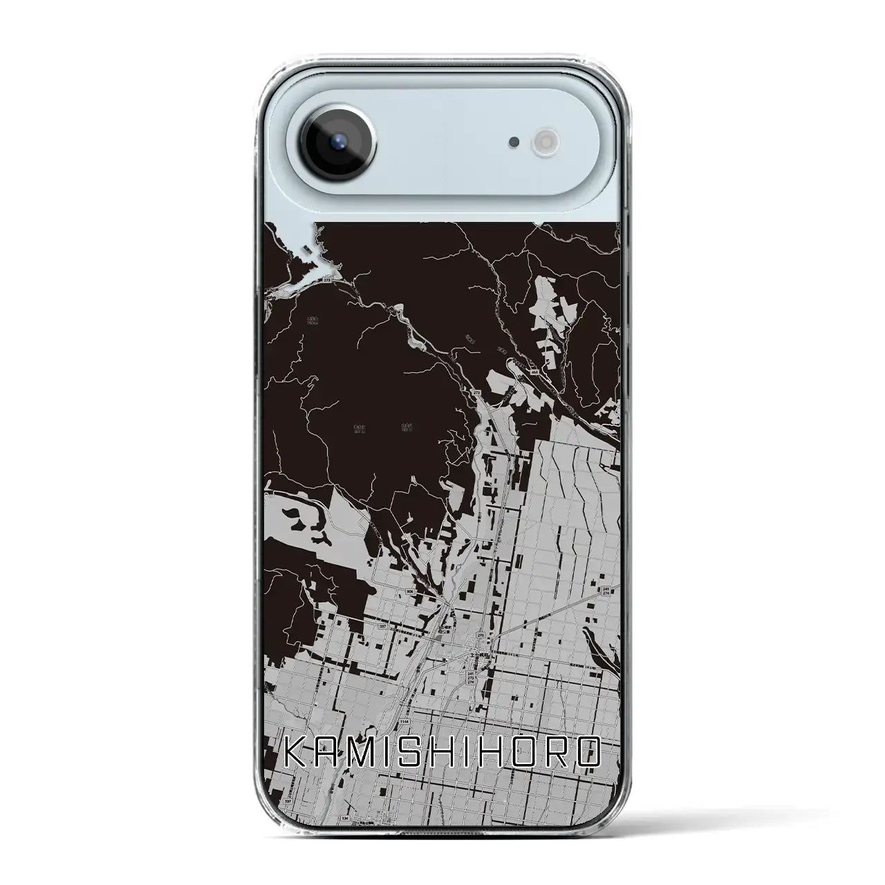 【上士幌（北海道）】地図柄iPhoneケース（クリアタイプ）