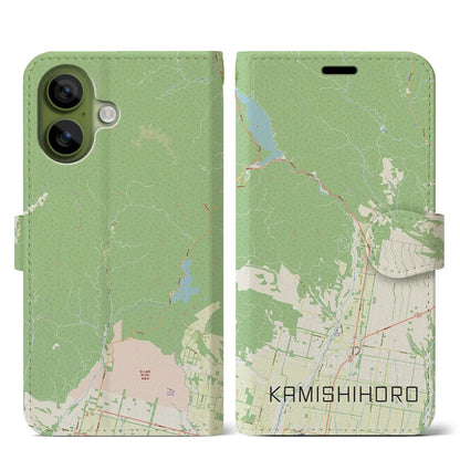 【上士幌（北海道）】地図柄iPhoneケース（手帳タイプ）