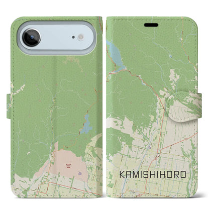 【上士幌（北海道）】地図柄iPhoneケース（手帳タイプ）