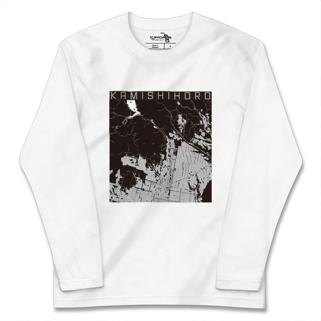 【上士幌(北海道)】地図柄ロングスリーブTシャツ