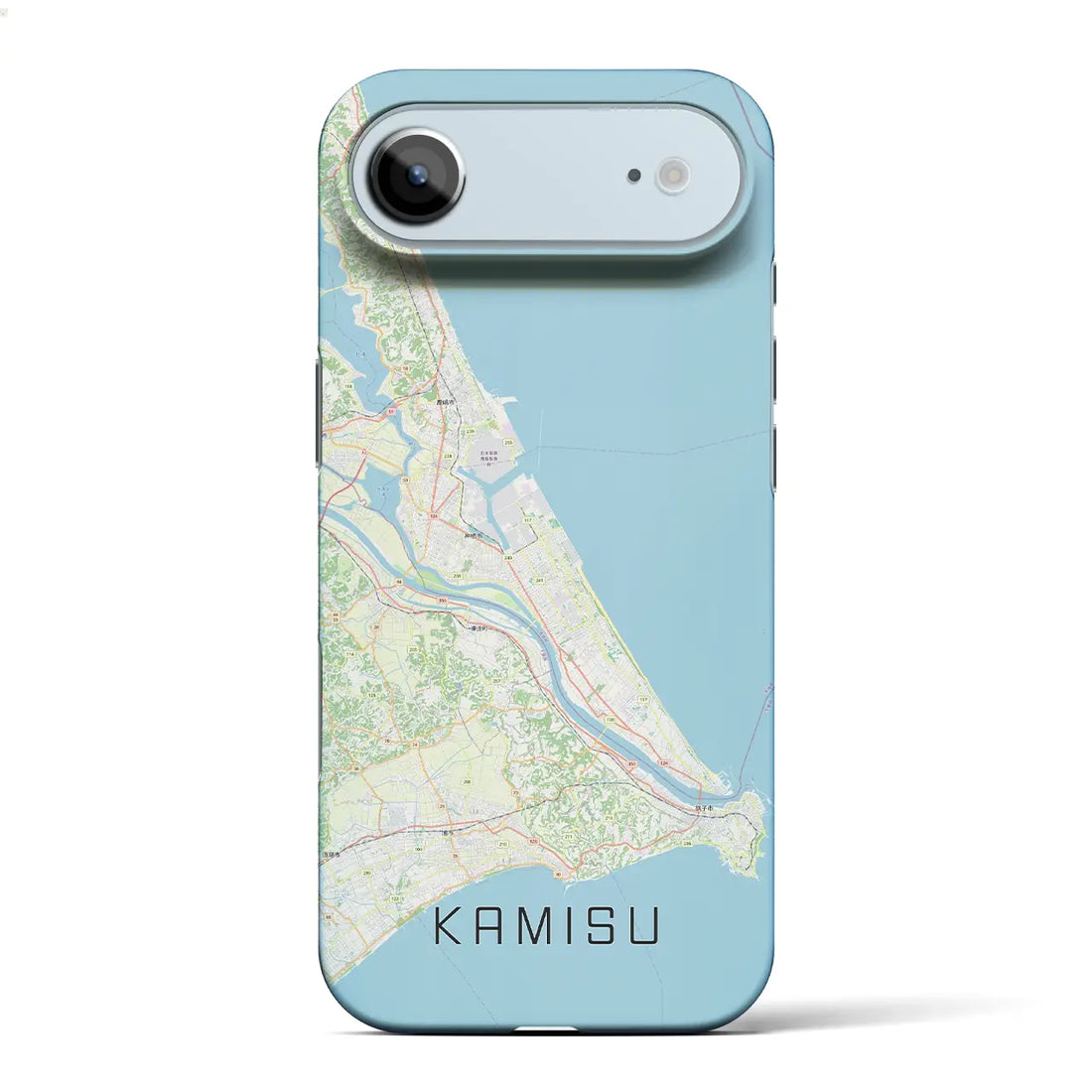 【神栖2(茨城県)】地図柄iPhoneケース(バックカバータイプ)ブラック・iPhone 17 Pro Max 用