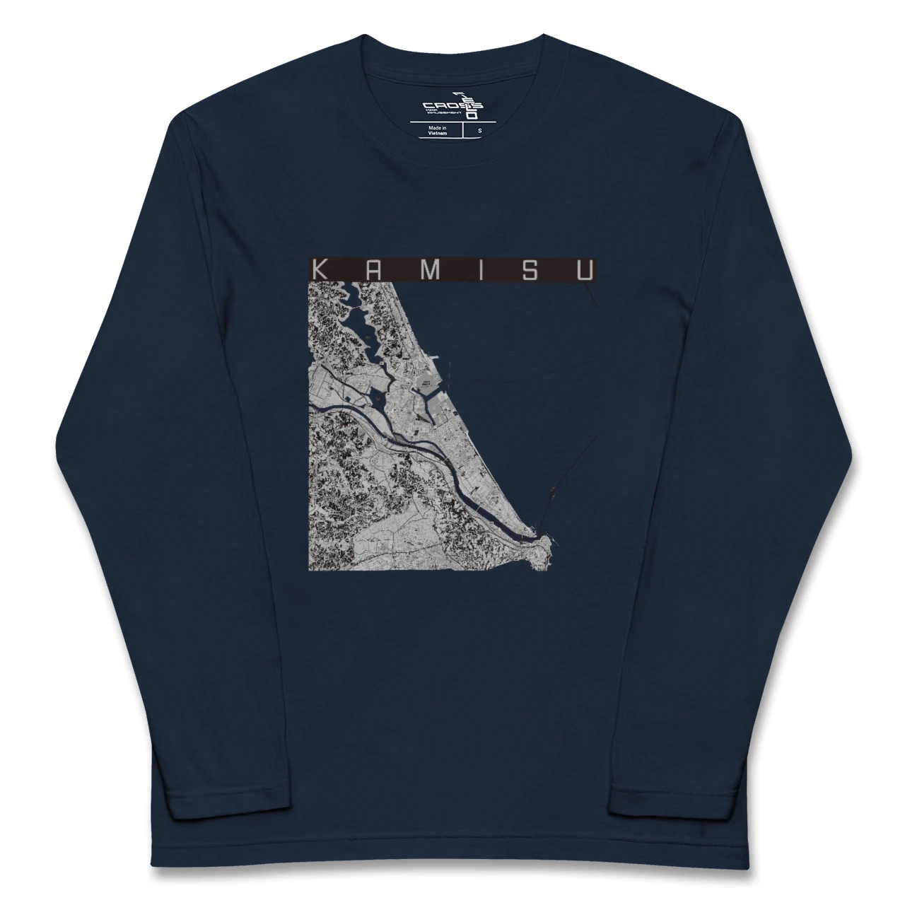【神栖2（茨城県）】地図柄ロングスリーブTシャツ