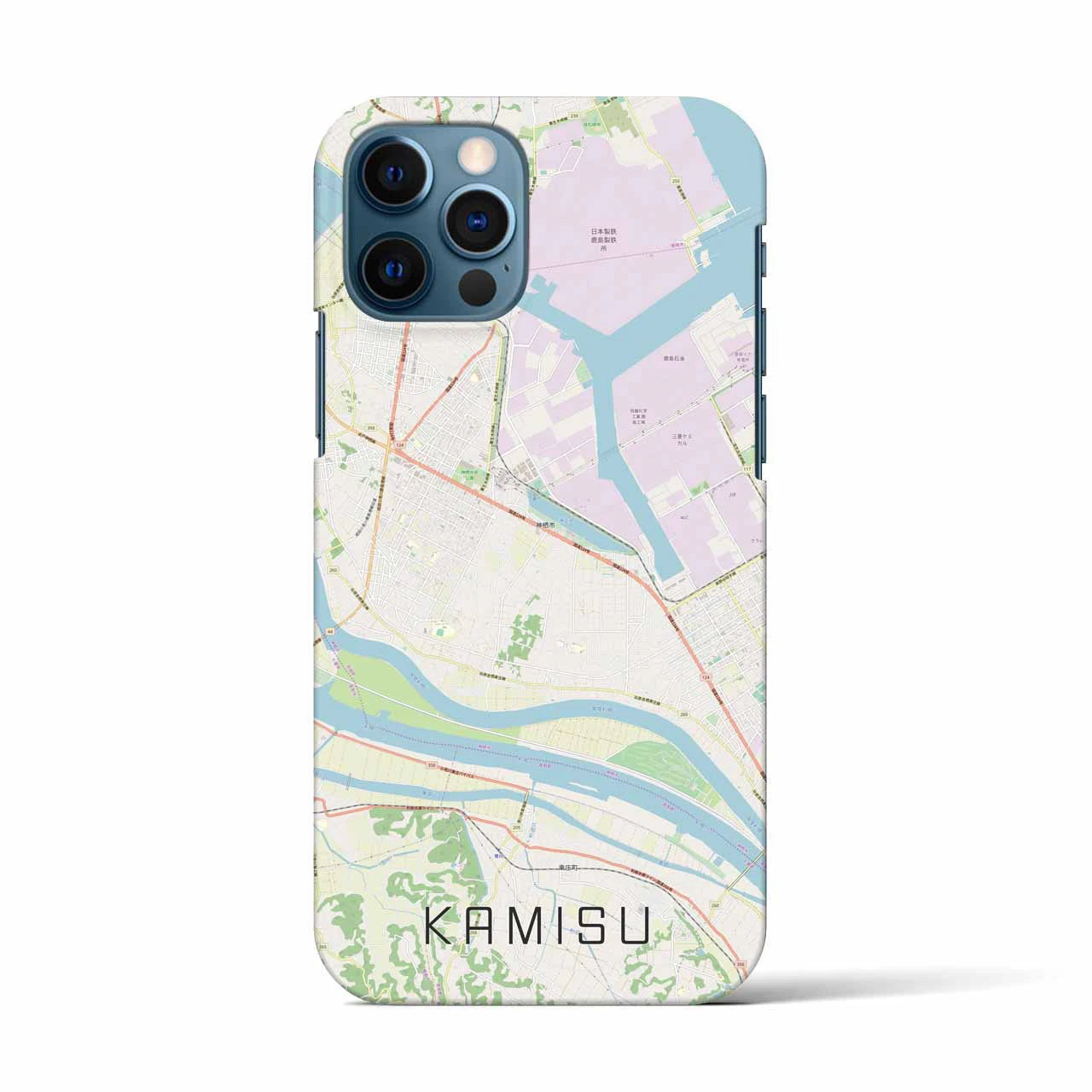 【神栖（茨城県）】地図柄iPhoneケース（バックカバータイプ）