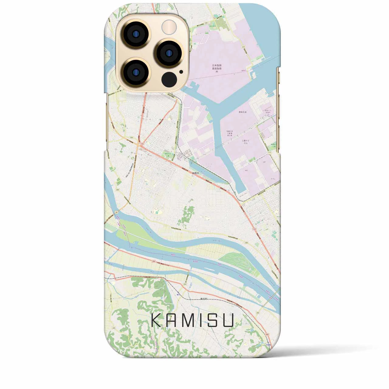 【神栖（茨城県）】地図柄iPhoneケース（バックカバータイプ）