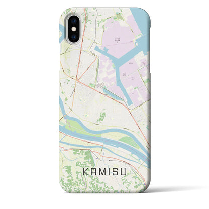 【神栖（茨城県）】地図柄iPhoneケース（バックカバータイプ）