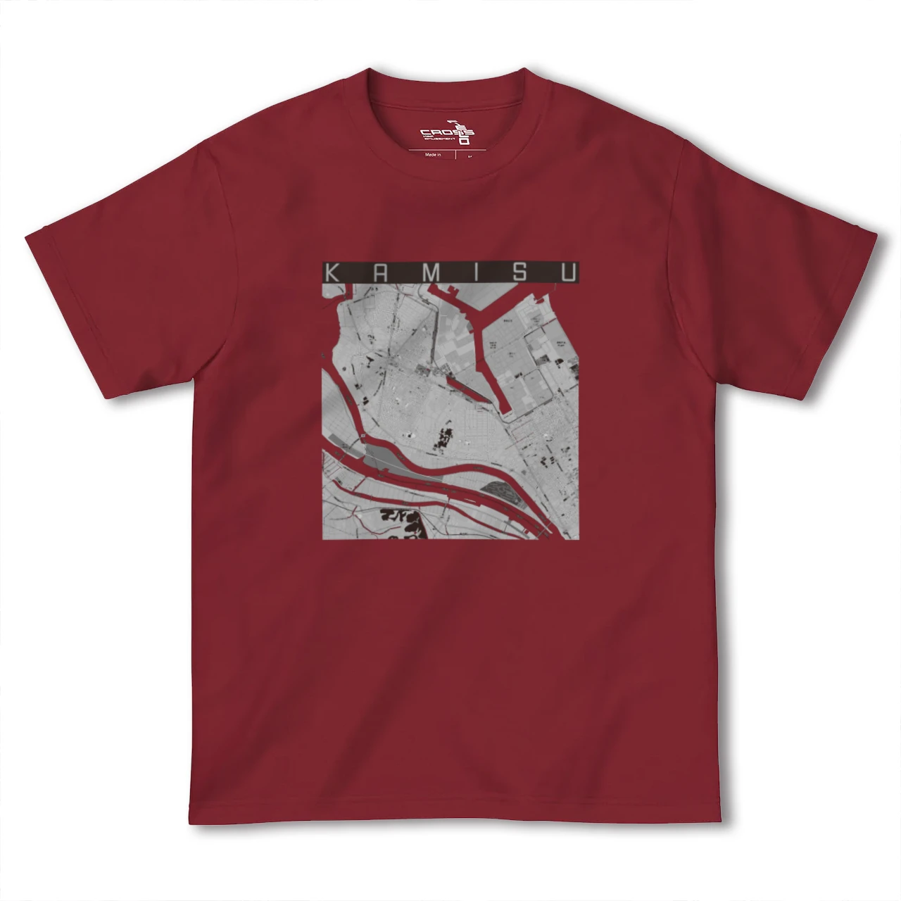 【神栖（茨城県）】地図柄ヘビーウェイトTシャツ