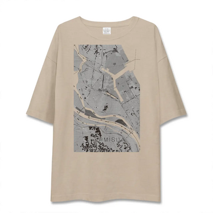 【神栖（茨城県）】地図柄ビッグシルエットTシャツ