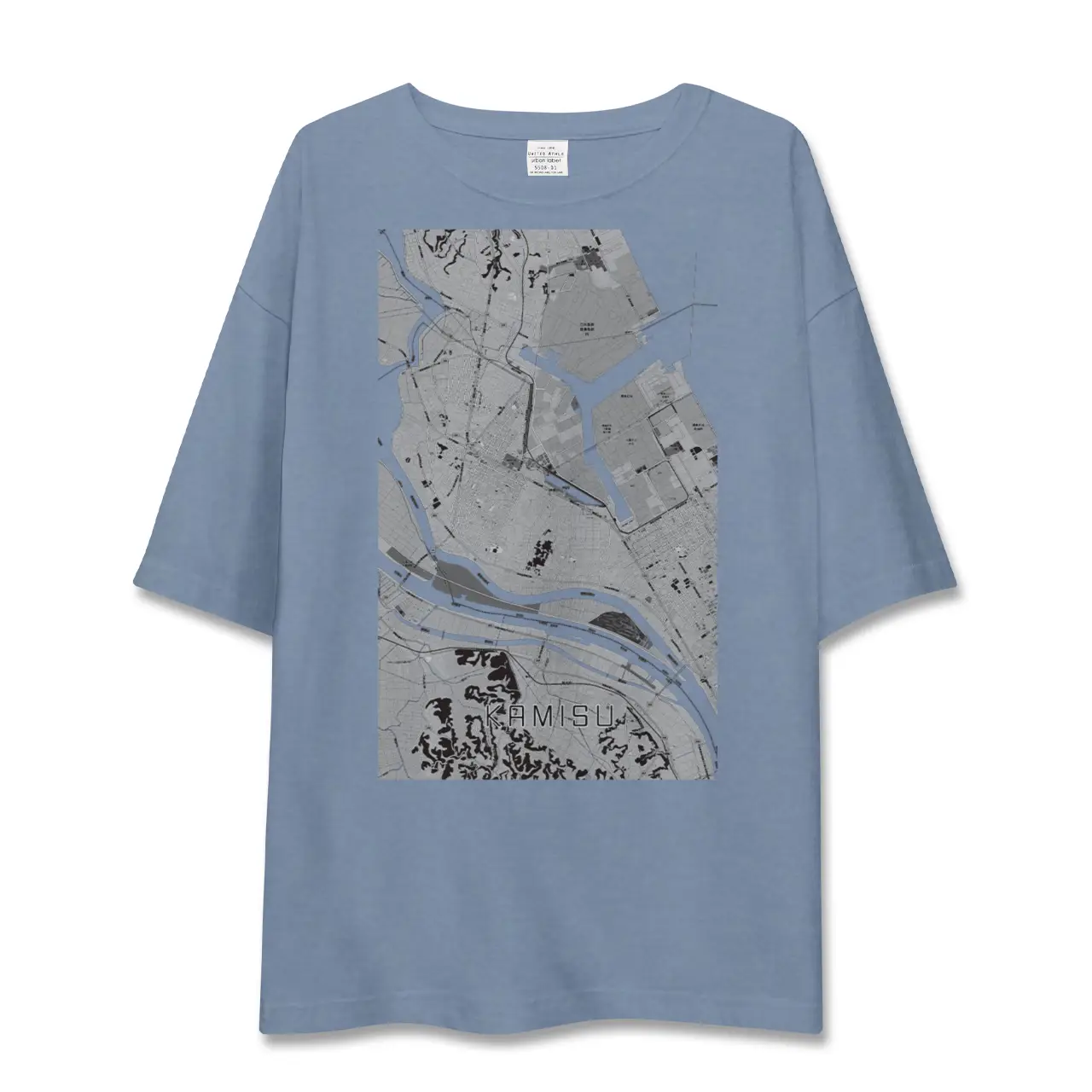 【神栖（茨城県）】地図柄ビッグシルエットTシャツ