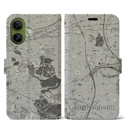 【上社（愛知県）】地図柄iPhoneケース（手帳タイプ）