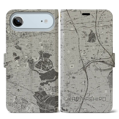 【上社（愛知県）】地図柄iPhoneケース（手帳タイプ）