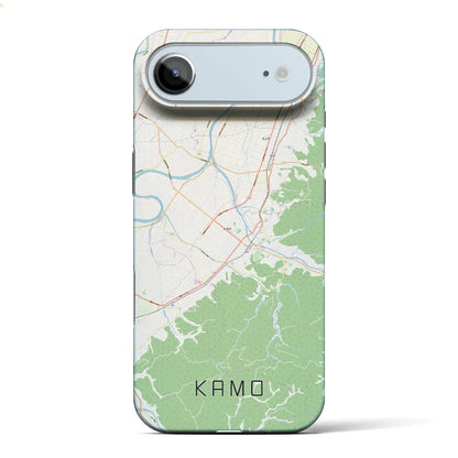 【加茂（新潟県）】地図柄iPhoneケース（バックカバータイプ）