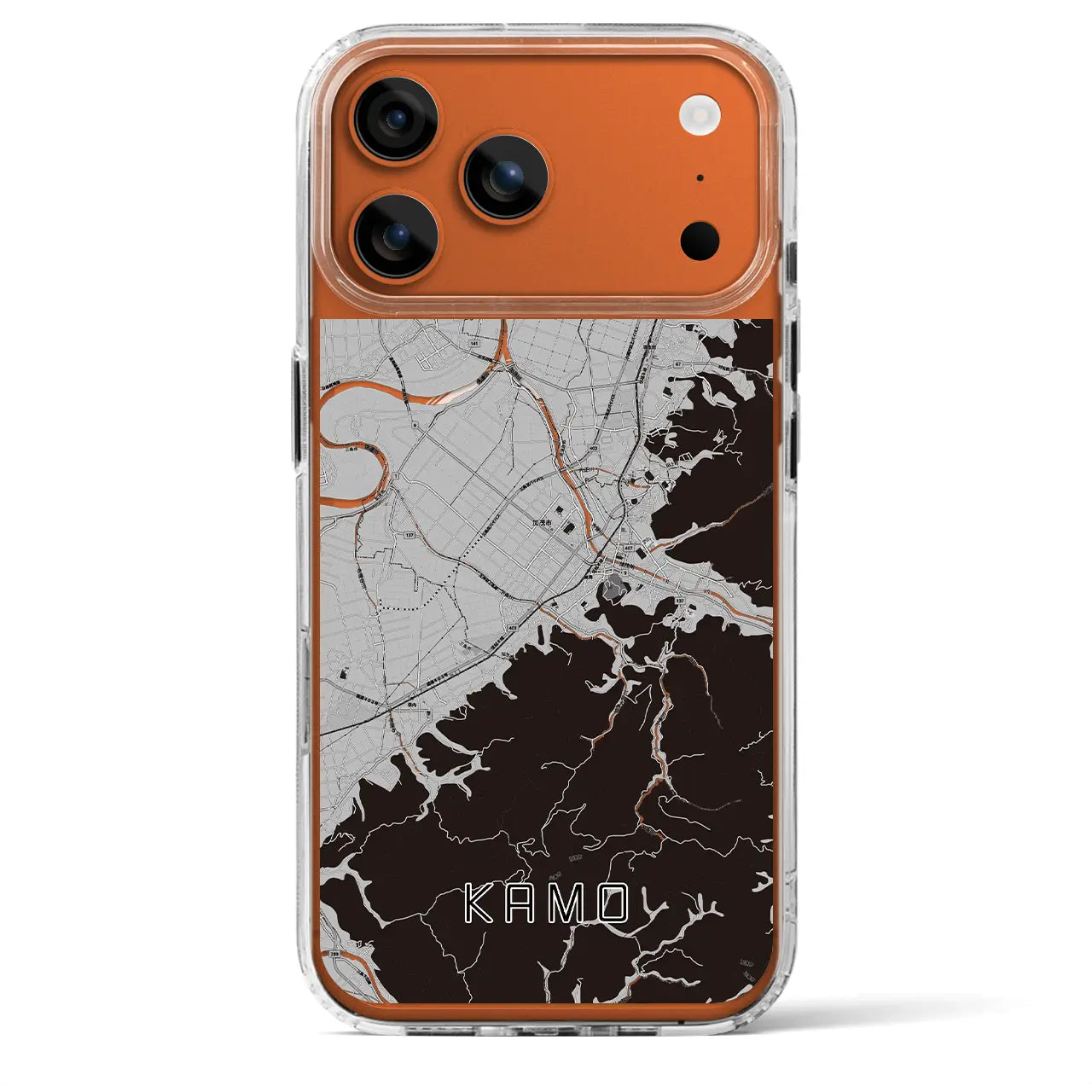 【加茂（新潟県）】地図柄iPhoneケース（MagSafeタイプ）