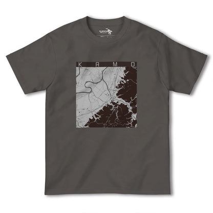 【加茂（新潟県）】地図柄ヘビーウェイトTシャツ