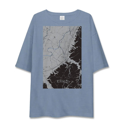 【加茂（新潟県）】地図柄ビッグシルエットTシャツ