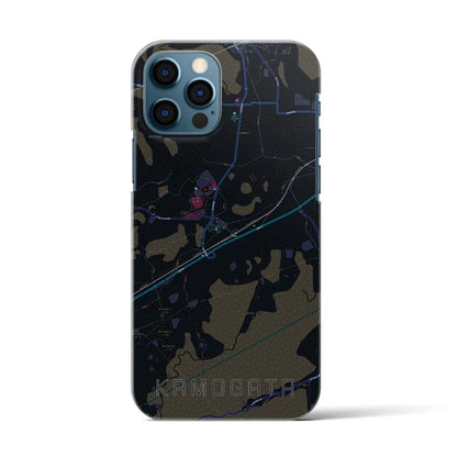 【鴨方（岡山県）】地図柄iPhoneケース（バックカバータイプ）