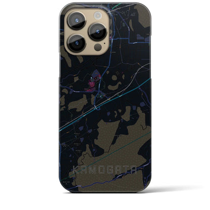 【鴨方（岡山県）】地図柄iPhoneケース（バックカバータイプ）