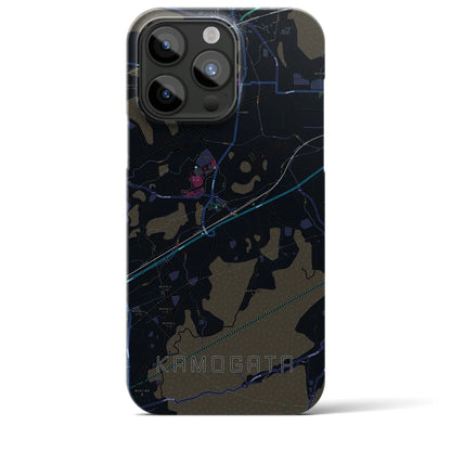 【鴨方（岡山県）】地図柄iPhoneケース（バックカバータイプ）