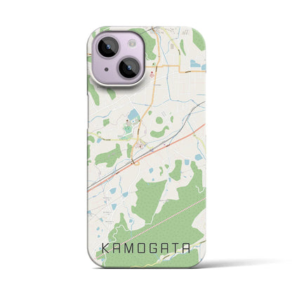 【鴨方（岡山県）】地図柄iPhoneケース（バックカバータイプ）