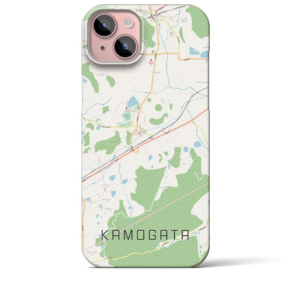 【鴨方（岡山県）】地図柄iPhoneケース（バックカバータイプ）