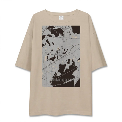 【鴨方（岡山県）】地図柄ビッグシルエットTシャツ
